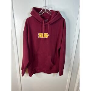 Zyon Men's Hoodie Sweatshirt Burgundy ~ Size XL